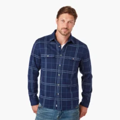 Fair Harbor The Ultra-Stretch Dunewood Flannel 11 Fair Harbor The Ultra-Stretch Dunewood Flannel -Fashion Clothing Fair Harbor The Ultra Stretch Dunewood Flannel NVYPLAID 2 76660.1709312487