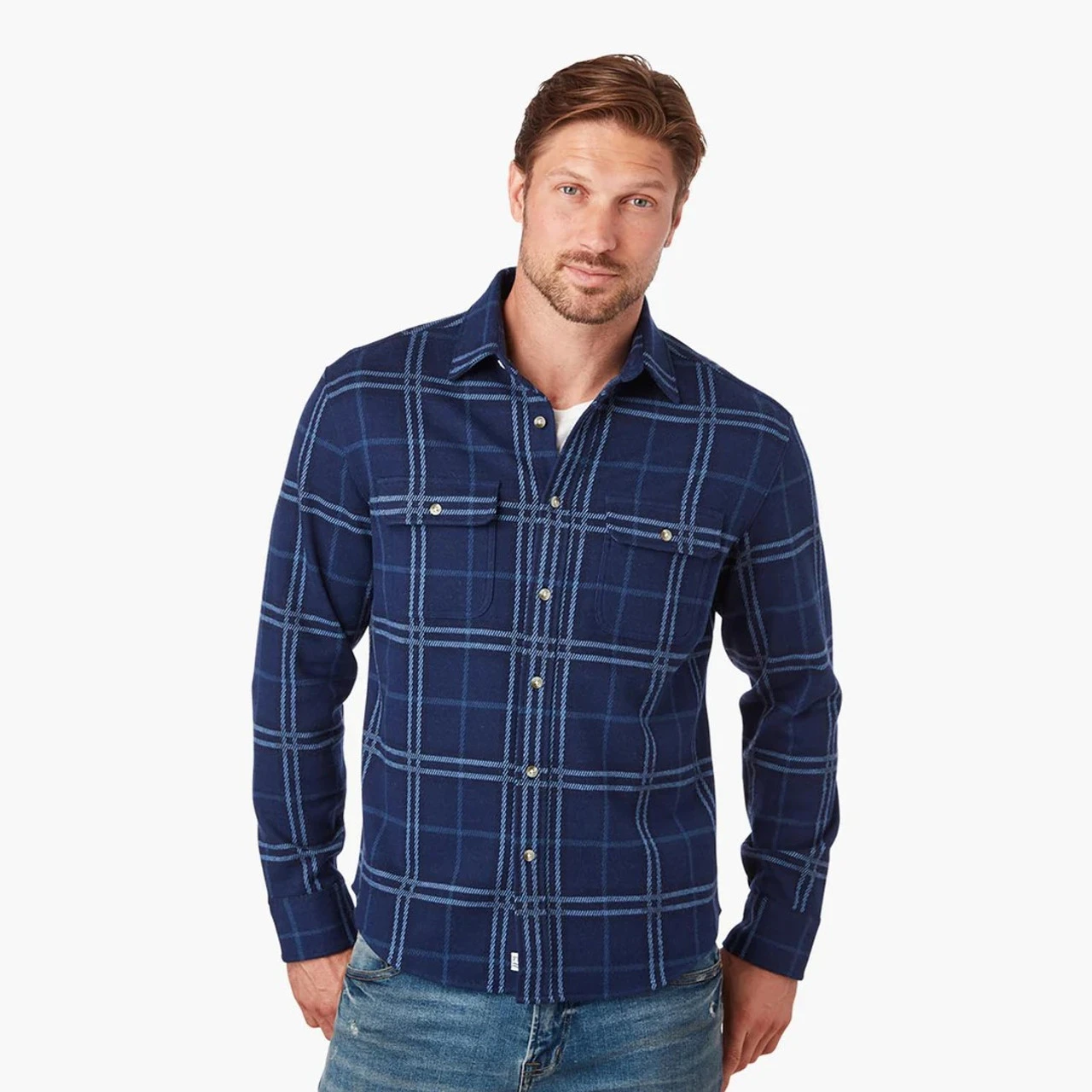 Fair Harbor The Ultra-Stretch Dunewood Flannel 3 Fair Harbor The Ultra-Stretch Dunewood Flannel - Image 3
