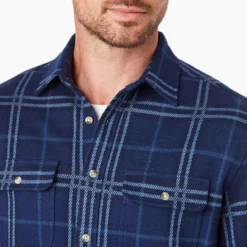 Fair Harbor The Ultra-Stretch Dunewood Flannel 13 Fair Harbor The Ultra-Stretch Dunewood Flannel -Fashion Clothing Fair Harbor The Ultra Stretch Dunewood Flannel NVYPLAID 4 43702.1709312488