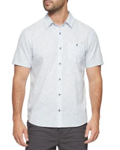 Fashion Clothing -Fashion Clothing Flag Anthem Cobbtown Vintage Washed Floral Shirt LTBLUWHT 1 77773.1710887586