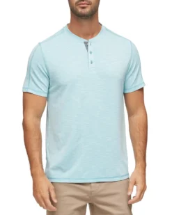 Flag & Anthem MadeFlex Momentum Slub Henley 17 Flag & Anthem MadeFlex Momentum Slub Henley -Fashion Clothing Flag Anthem MadeFlex Momentum Slub Henley AQUA 2 72927.1716915048