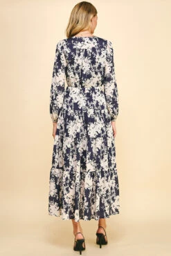 Floral Long Sleeve Maxi Dress -Fashion Clothing Floral Long Sleeve Maxi Dress DEEPVIOL 3 38541.1710522649