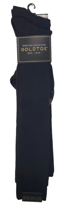 Gold Toe Men's Over The Calf Metropolitan Dress Socks 3Pk 11 Gold Toe Men's Over The Calf Metropolitan Dress Socks 3Pk -Fashion Clothing Gold Toe Men s Over the Calf Metropolitan Dress Socks 3Pk NAVY 2 12045.1710890406