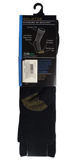 Gold Toe Wellness Comfort Top Crew Sock 2PK -Fashion Clothing Gold Toe Wellness Comfort Top Crew Sock 2PK BLACK 3 95815.1710887555