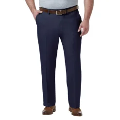 Haggar Big & Tall Flat Front Premium Comfort Dress Pant 18 Haggar Big & Tall Flat Front Premium Comfort Dress Pant -Fashion Clothing Haggar Big Tall Flat Front Premium Comfort Dress Pant BLUE 1 32757.1710528838