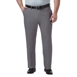 Haggar Big & Tall Flat Front Premium Comfort Dress Pant 15 Haggar Big & Tall Flat Front Premium Comfort Dress Pant -Fashion Clothing Haggar Big Tall Flat Front Premium Comfort Dress Pant MEDGREY 1 58639.1710528766