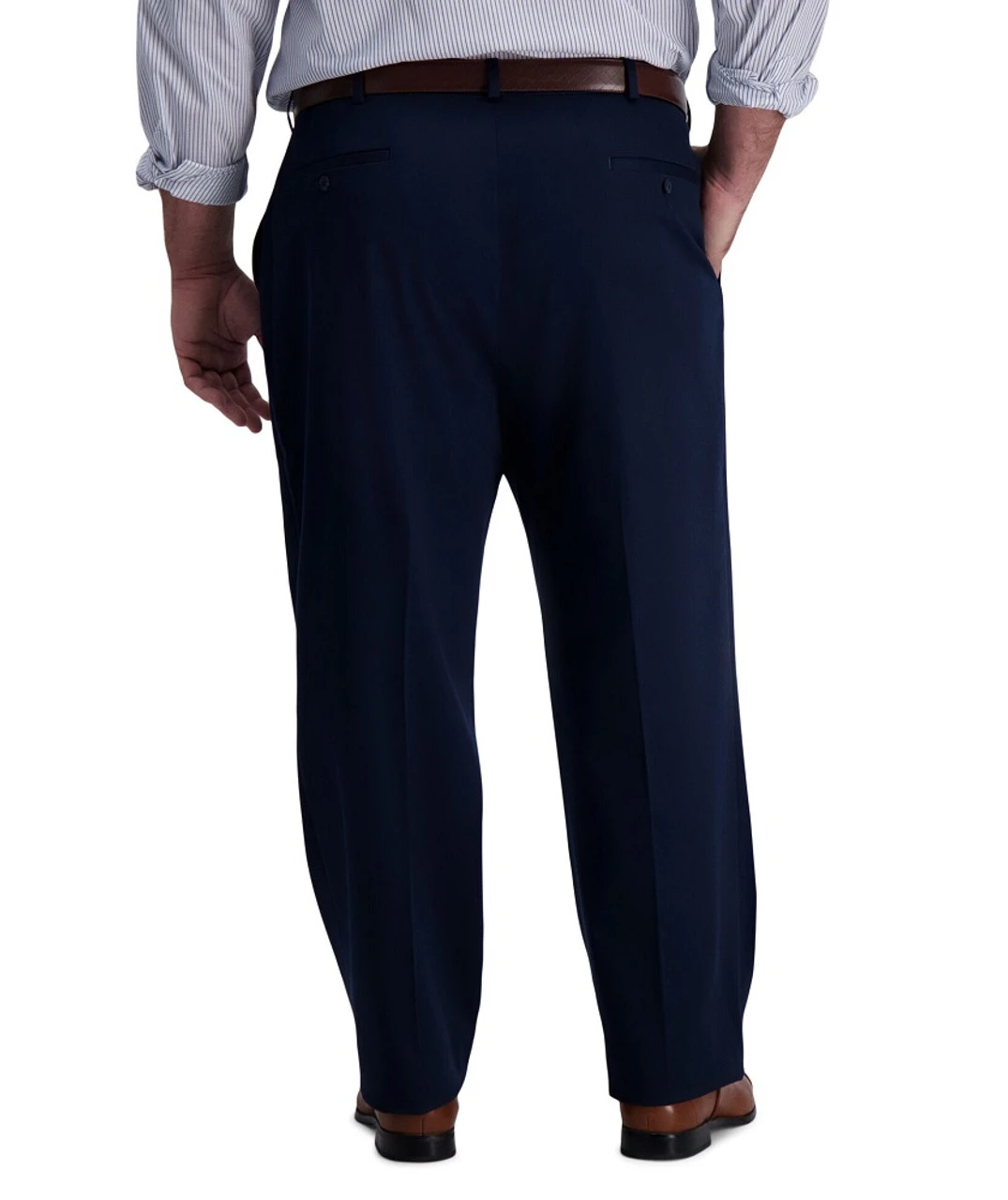 Haggar Big & Tall Flat Front Premium Stretch Khaki 9 Haggar Big & Tall Flat Front Premium Stretch Khaki - Image 9