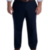Haggar Big & Tall Flat Front Premium Stretch Khaki