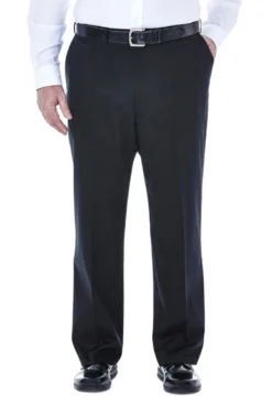Haggar Big & Tall Premium No Iron Flat Front Khaki -Fashion Clothing Haggar Big Tall Premium No Iron Flat Front Khaki BLACK 1 49462.1710528091