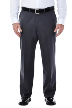 Haggar Big & Tall Premium No Iron Flat Front Khaki -Fashion Clothing Haggar Big Tall Premium No Iron Flat Front Khaki DRKGREY 1 63985.1710528024