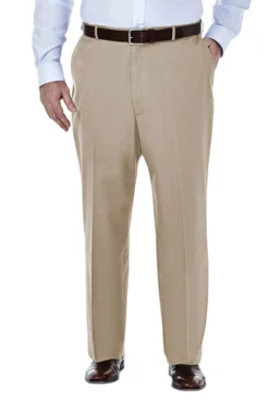 Haggar Big & Tall Premium No Iron Flat Front Khaki -Fashion Clothing Haggar Big Tall Premium No Iron Flat Front Khaki SAND 1 78759.1710527979