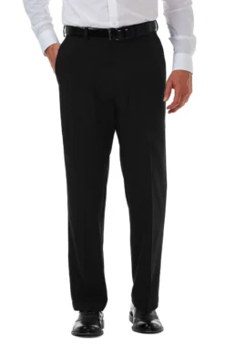 Haggar Flat Front Cool 18 Pro Pant -Fashion Clothing Haggar Flat Front Cool 18 Pro Pant BLACK 1 96618.1711653439