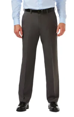 Haggar Flat Front Cool 18 Pro Pant -Fashion Clothing Haggar Flat Front Cool 18 Pro Pant CHARCOAL 1 93868.1711653423