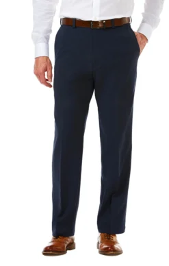 Haggar Flat Front Cool 18 Pro Pant -Fashion Clothing Haggar Flat Front Cool 18 Pro Pant NAVY 1 21664.1711653341