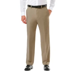 Haggar Flat Front Cool 18 Pro Pant -Fashion Clothing Haggar Flat Front Cool 18 Pro Pant TAN 1 87650.1711653317