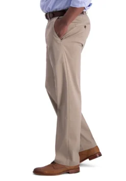 Haggar Flat Front Premium Stretch Khaki -Fashion Clothing Haggar Flat Front Premium Stretch Khaki MEDKHAKI 2 12309.1710528605