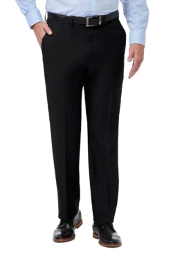 Haggar Premium Comfort Dress Pant Classic Fit -Fashion Clothing Haggar Premium Comfort Dress Pant Classic Fit BLACK 1 18315.1710529196