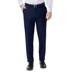 Haggar Premium Comfort Slim Fit Dress Pant -Fashion Clothing Haggar Premium Comfort Slim Fit Dress Pant BLUE 1 61774.1710529778