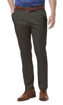 Haggar Premium Flat Front Slim Fit Pant -Fashion Clothing Haggar Premium Flat Front Slim Fit Pant DRKGREY 1 66466.1710531013