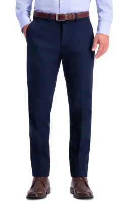 Haggar Premium Flat Front Slim Fit Pant -Fashion Clothing Haggar Premium Flat Front Slim Fit Pant DRKNAVY 1 08585.1710530985