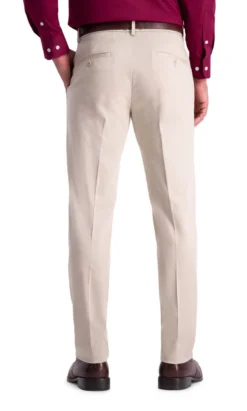 Haggar Premium Flat Front Slim Fit Pant -Fashion Clothing Haggar Premium Flat Front Slim Fit Pant SAND 2 83785.1710530933