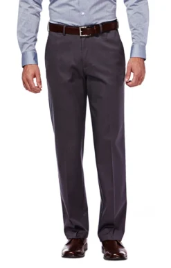 Haggar Premium No Iron Flat Front Khaki -Fashion Clothing Haggar Premium No Iron Flat Front Khaki DRKGREY 1 25925.1710529959