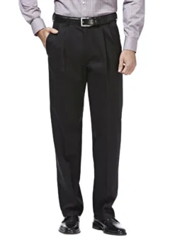 Haggar Premium Pleated No Iron Khaki -Fashion Clothing Haggar Premium Pleated No Iron Khaki BLACK 1 25658.1710528518