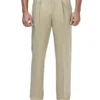 Haggar Premium Pleated No Iron Khaki