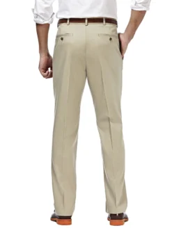 Haggar Premium Pleated No Iron Khaki -Fashion Clothing Haggar Premium Pleated No Iron Khaki S 3 57360.1710528369