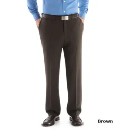 Haggar Repreve Flat Front Dress Pant -Fashion Clothing Haggar Repreve Flat Front Dress Pant BROWN 1 85869.1710529608