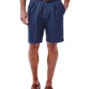 Haggar Work-to-Weekend Pleated Denim Short