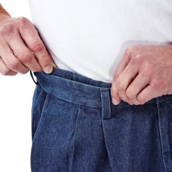 Haggar Work-to-Weekend Pleated Denim Short -Fashion Clothing Haggar Work to Weekend Pleated Denim Short S 3 73458.1710529865