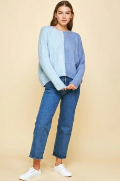 Half & Half Sweater 7 Half & Half Sweater -Fashion Clothing Half Half Sweater BLUEMULT 3 02934.1710523327