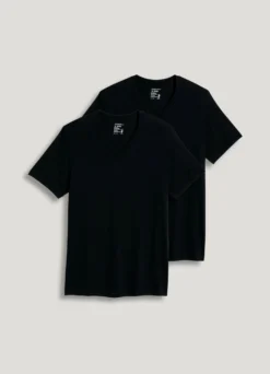 Jockey® Classic Big Man V-Neck 2 Pack -Fashion Clothing Jockey Classic Big Man V Neck 2 pack BLACK 1 55000.1710452050