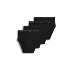 Jockey® Classic Low Rise Brief 4 Pack -Fashion Clothing Jockey Classic Low Rise Brief 4 Pack BLACK 1 25986.1710452193