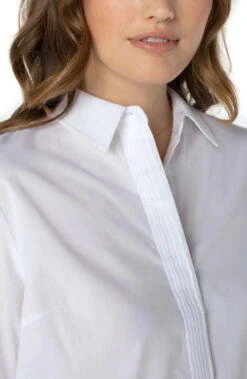 Liverpool Hidden Placket Shirt -Fashion Clothing Liverpool Hidden Placket Shirt WHITE 4 90133.1711550634