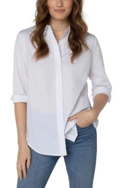 Liverpool Hidden Placket Shirt