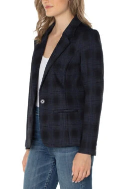 Liverpool Plaid Fitted Blazer -Fashion Clothing Liverpool Plaid Fitted Blazer PLAID 2 07852.1711550137