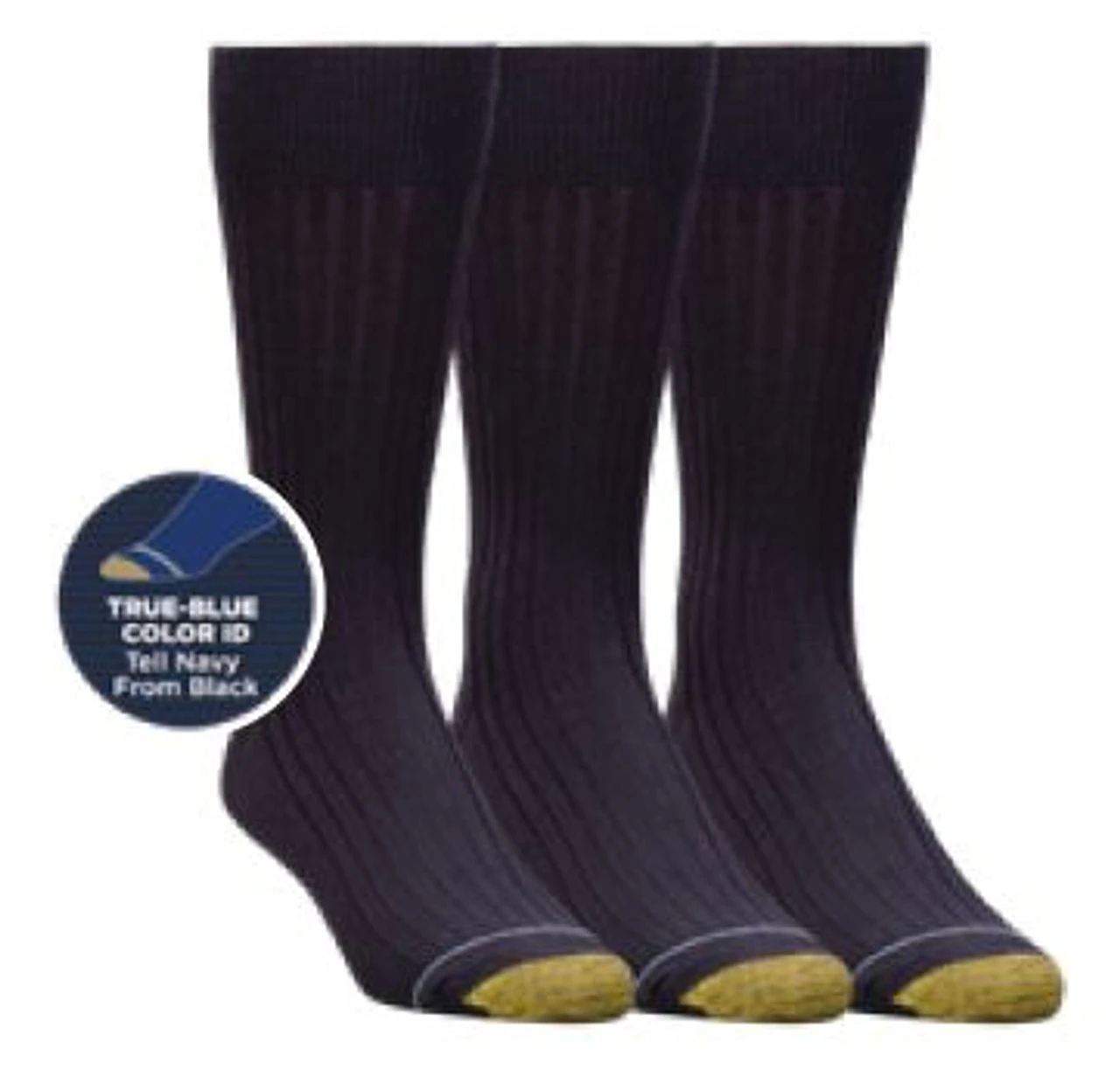 Men's Gold Toe Canterbury Sock - King Sizes - 3PK 2 Men's Gold Toe Canterbury Sock - King Sizes - 3PK - Image 2