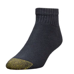 Men's Gold Toe Cotton Quarter Sock - 6 Pack -Fashion Clothing Men s Gold Toe Cotton Quarter Sock 6 Pack BLACK 1 37939.1710890951