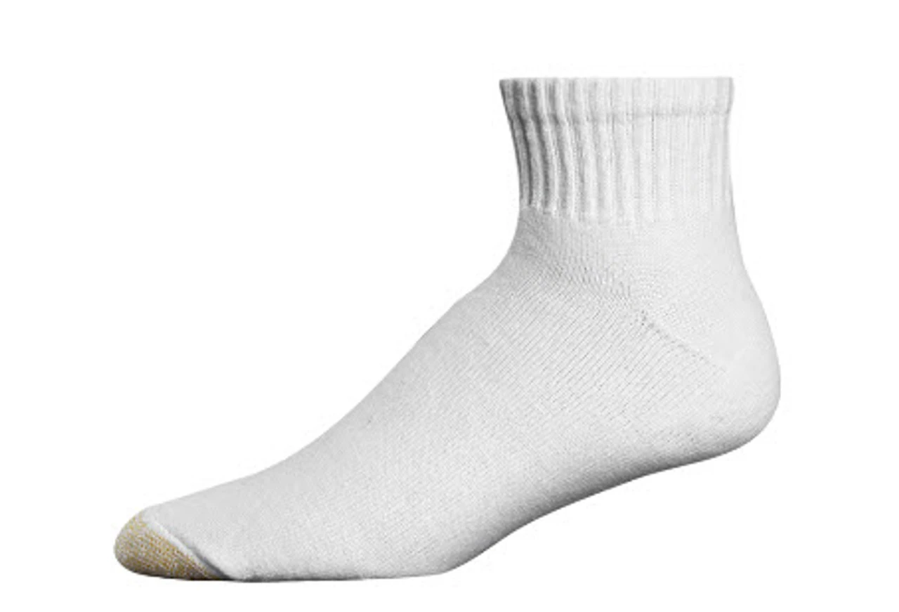 Men's Gold Toe Cotton Quarter Sock Extended Size - 6 Pack 1 Men's Gold Toe Cotton Quarter Sock Extended Size - 6 Pack