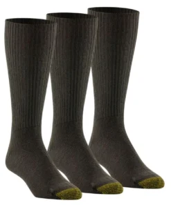 Mens Gold Toe Fluffy Crew Socks - 3 Pack -Fashion Clothing Mens Gold Toe Fluffy Crew Socks 3 Pack BROWN 1 09010.1717462731