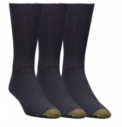 Mens Gold Toe Fluffy Crew Socks - 3 Pack -Fashion Clothing Mens Gold Toe Fluffy Crew Socks 3 Pack NAVY 1 29712.1717462730