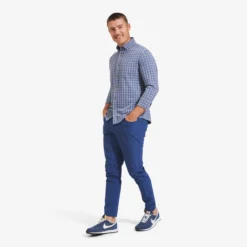 Mizzen And Main Blue City Flannel Shirt -Fashion Clothing Mizzen and Main Blue City Flannel Shirt S 4 31445.1711486701
