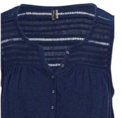 North River Henley Crochet & Woven Trim 5 North River Henley Crochet & Woven Trim -Fashion Clothing North River Henley Crochet Woven Trim INDIGO 2 26547.1712767942