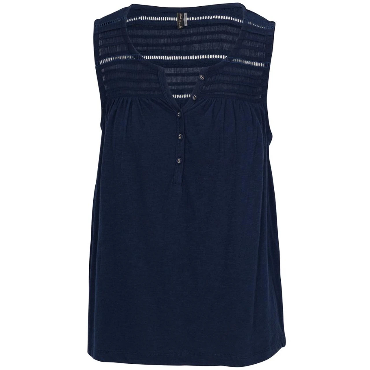 North River Henley Crochet & Woven Trim 1 North River Henley Crochet & Woven Trim