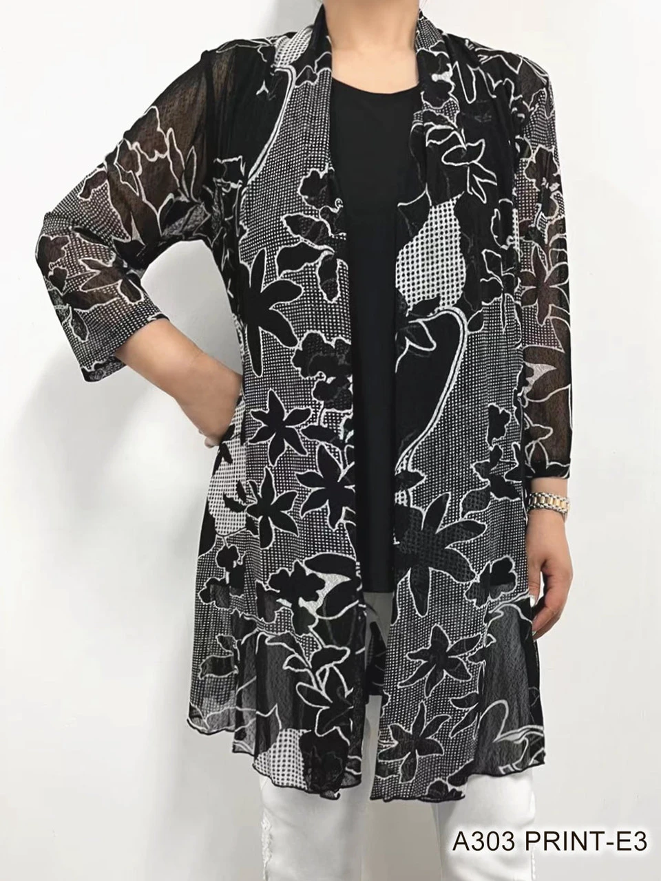 Onion Skin Open Cardigan 3 Onion Skin Open Cardigan - Image 3