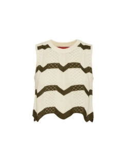 Chevron Top Solid Camouflage In Knit Chevron 13 Chevron Top Solid Camouflage In Knit Chevron -Fashion Clothing PUL0145KNI084VA255 WH03 7