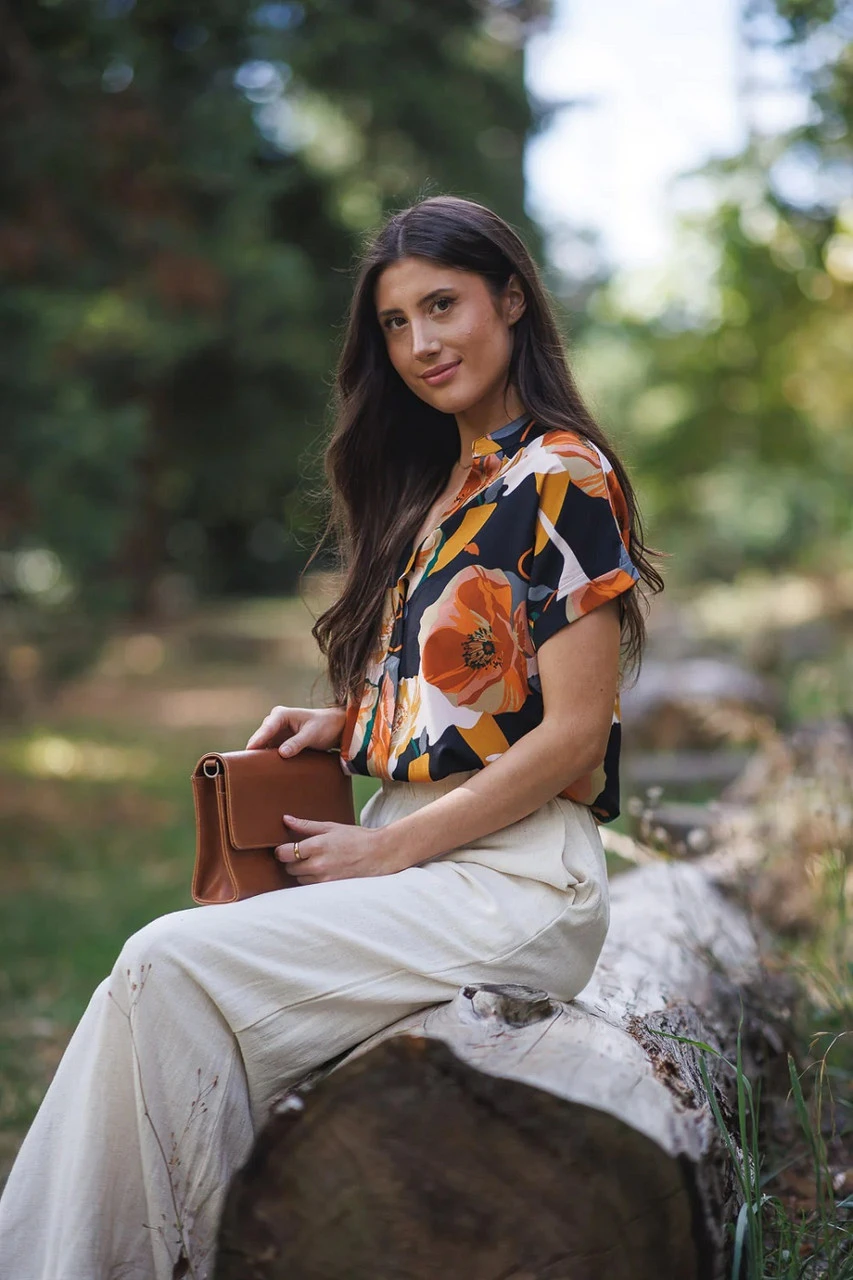 Papillon Large Floral Print Top 3 Papillon Large Floral Print Top - Image 3