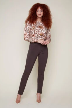 Renuar Cigarette Leg Pant -Fashion Clothing Renuar Cigarette Leg Pant CHOCOLAT 4 08633.1717167627